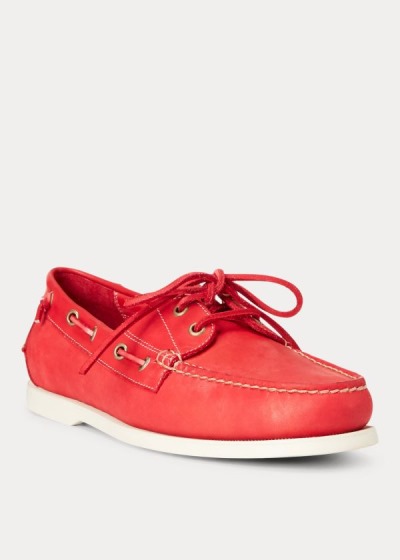 Men's Polo Ralph Lauren Merton Leather Boat Shoes | 495287XZJ